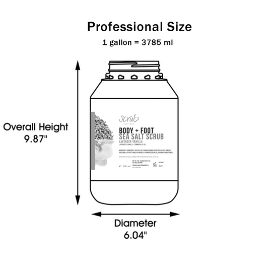 Professional Sized Sugar Scrubs